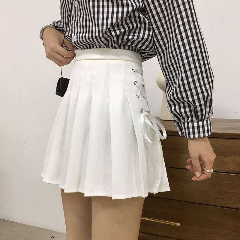 セーラー服 レースアップ プリーツスカート