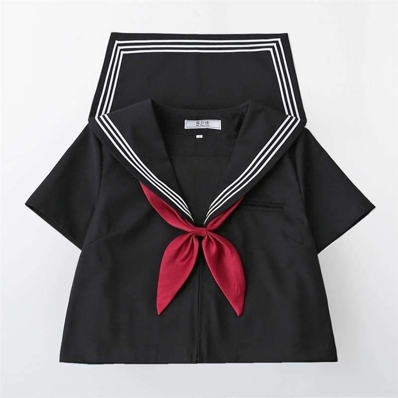 セーラー服 学生風半袖 トップス