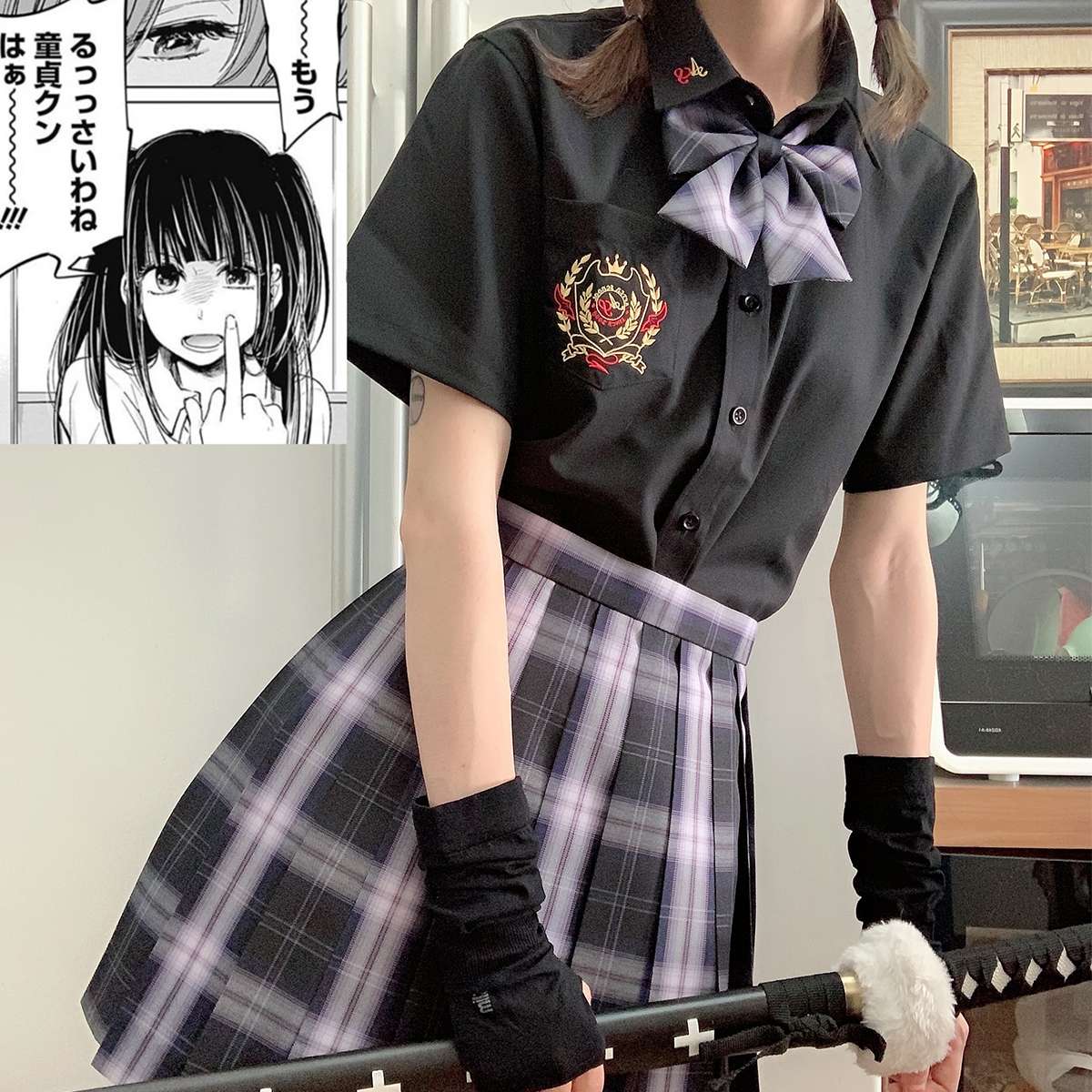 セーラー服 半袖シャツ マルチカラー