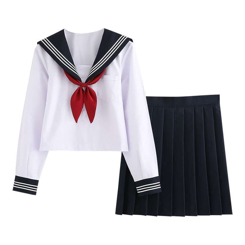 セーラー服 【大きいサイズ】女装 コスプレ 学園風 上下セット