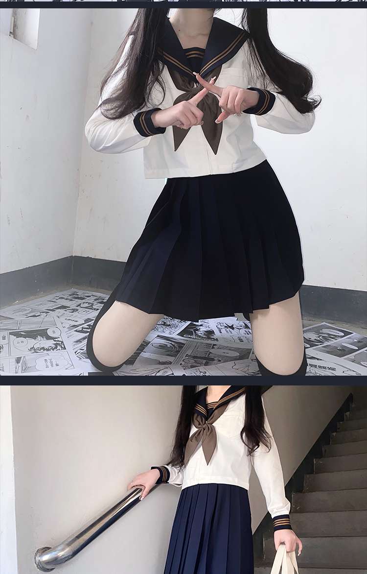 セーラー服 クラシックセーラー風制服コスプレセット