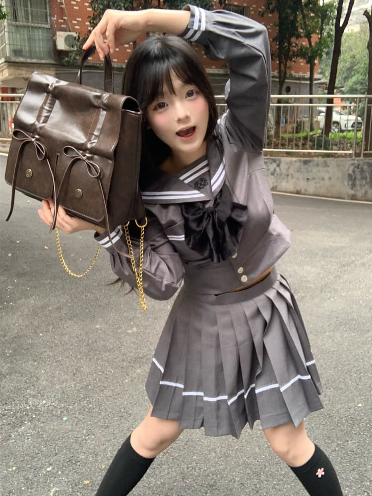 セーラー服 クラシカル リボン セーラートップス