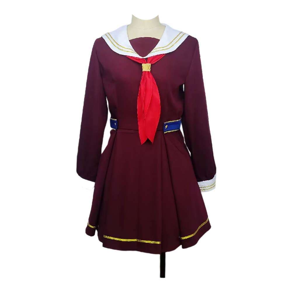 セーラー服 アニメ風 コスプレ衣装 マルーン