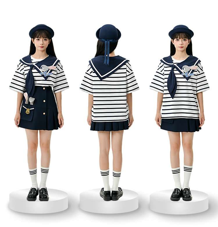 セーラー服 海洋モチーフ セーラーカジュアルセット