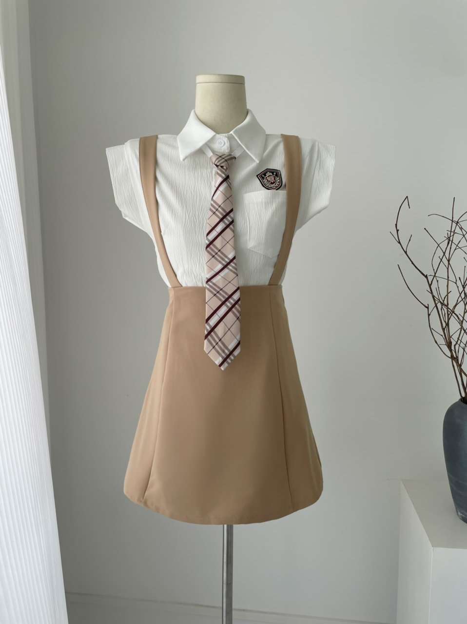 セーラー服 学園風ブレザー風ワンピース制服セット