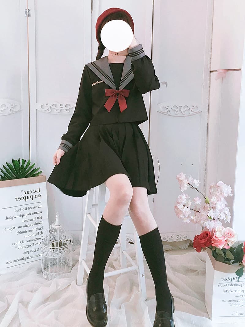 セーラー服 クラシカルリボン セーラートップス