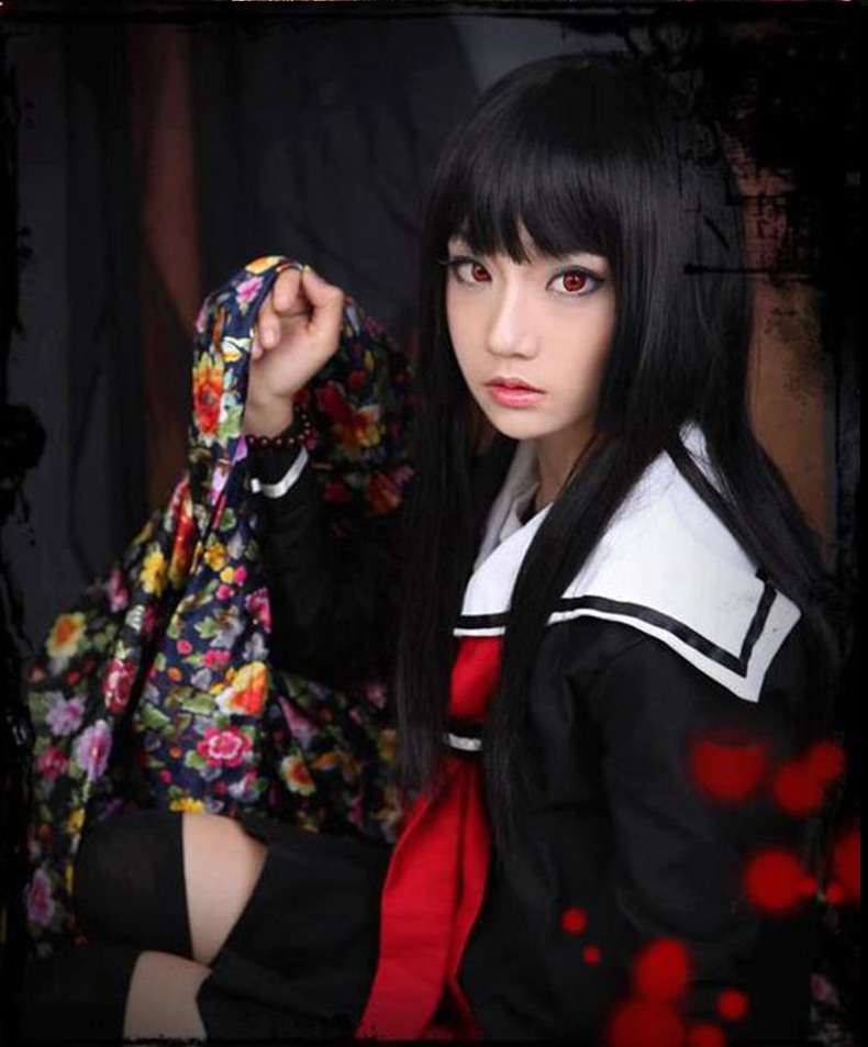 セーラー服 黒基調の和風 コスプレ衣装