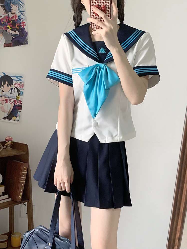 セーラー服 清涼感溢れる夏用 コスプレセット