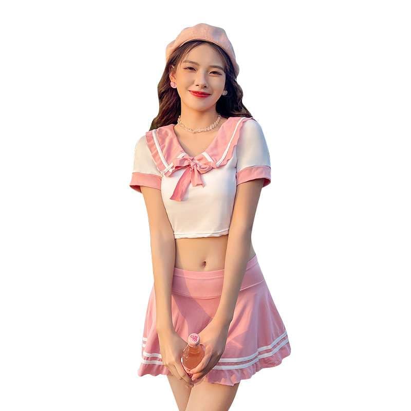 セーラー服 爽やかマリンセーラー風水着セット
