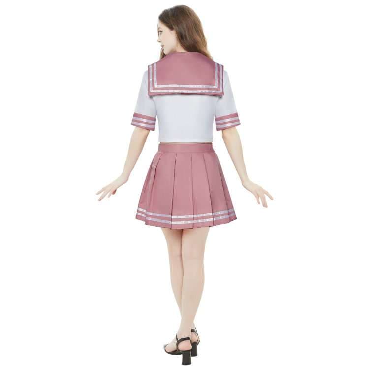セーラー服 ピンクホワイト配色 コスプレ衣装