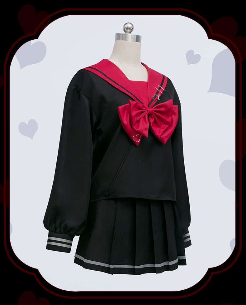 セーラー服 風コスプレ衣装 リボン付き制服セット