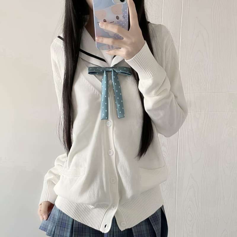 セーラー服 風カーディガンセット