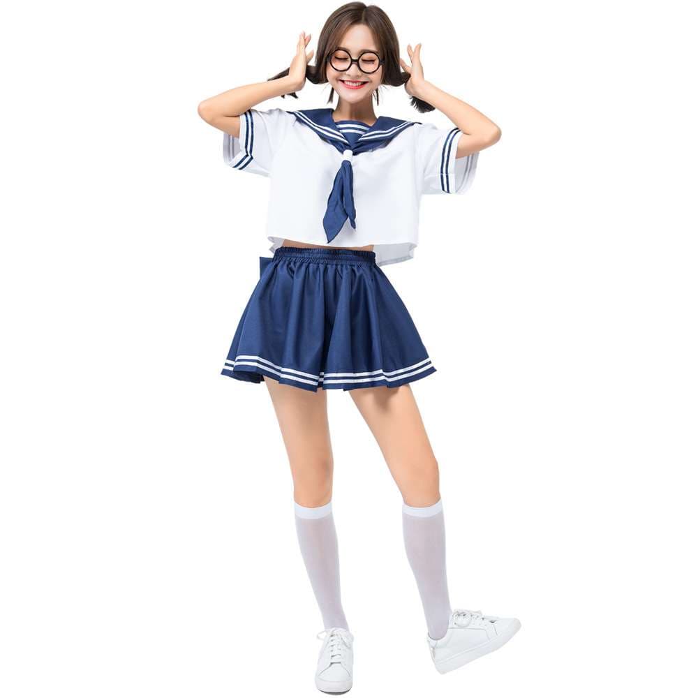 セーラー服 可愛い海軍風 コスプレ衣装セット
