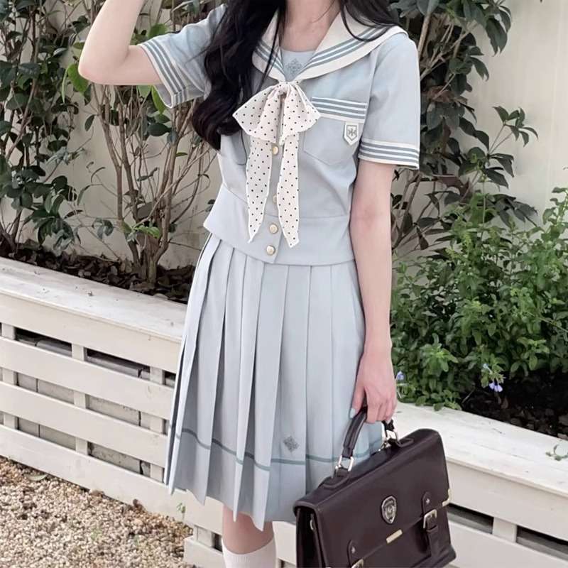 セーラー服 清楚系 コスプレ 制服風ワンピース
