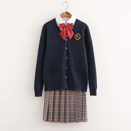 セーラー服 クラシックスクールカーディガン制服セット