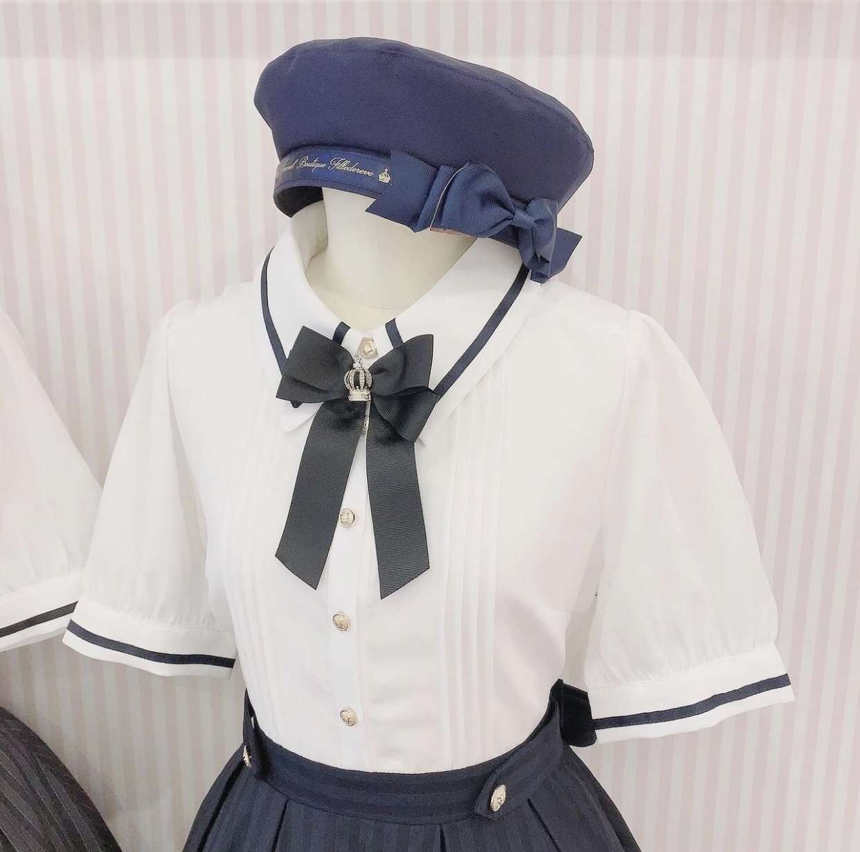 セーラー服 レトロ学園風ゴシックロリータワンピースセット