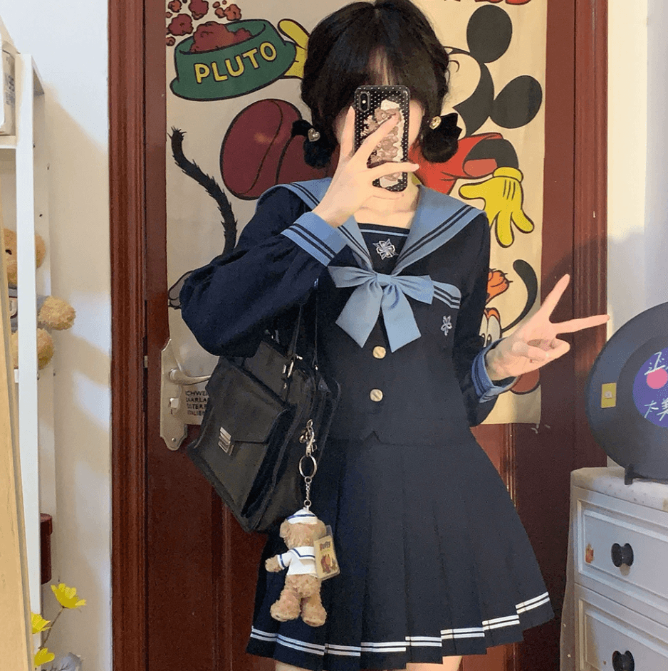 セーラー服 ブルーリボンセーラーワンピース