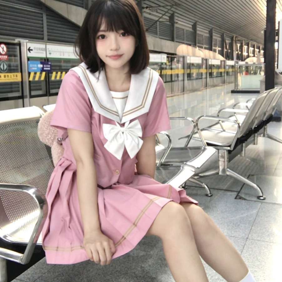 セーラー服 ふんわり可愛いピンク セット