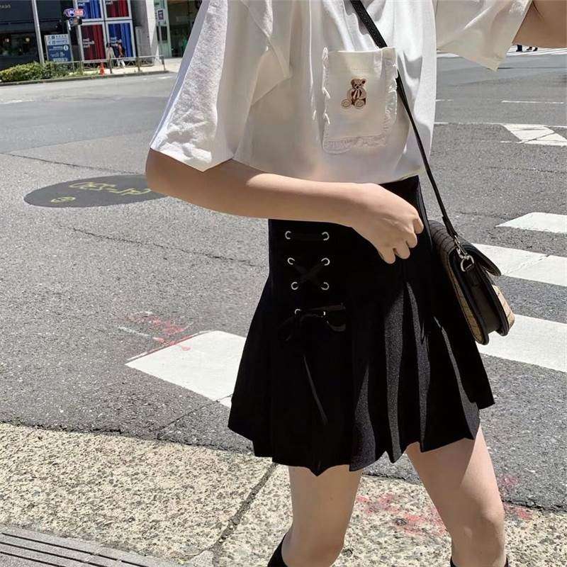 セーラー服 レースアップ プリーツスカート