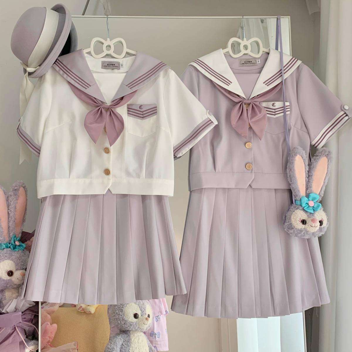 セーラー服 優雅な桜色 セット