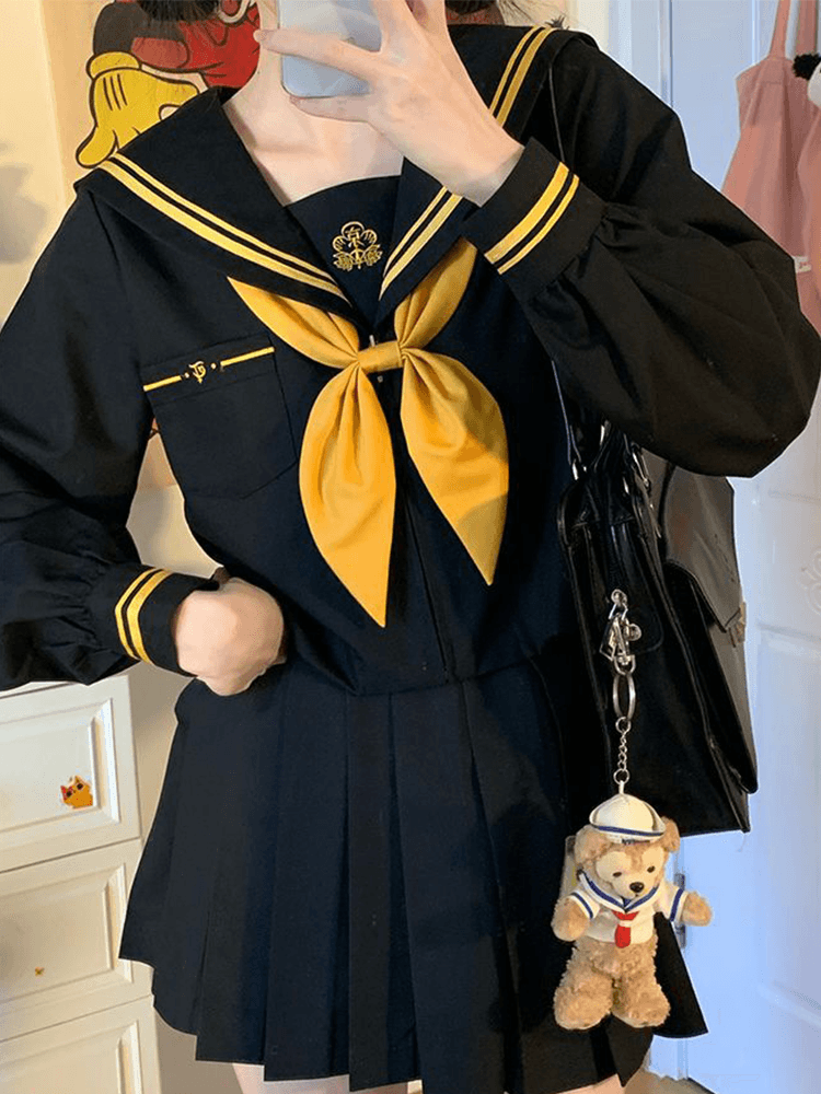 セーラー服 リボン飾り付き正統派