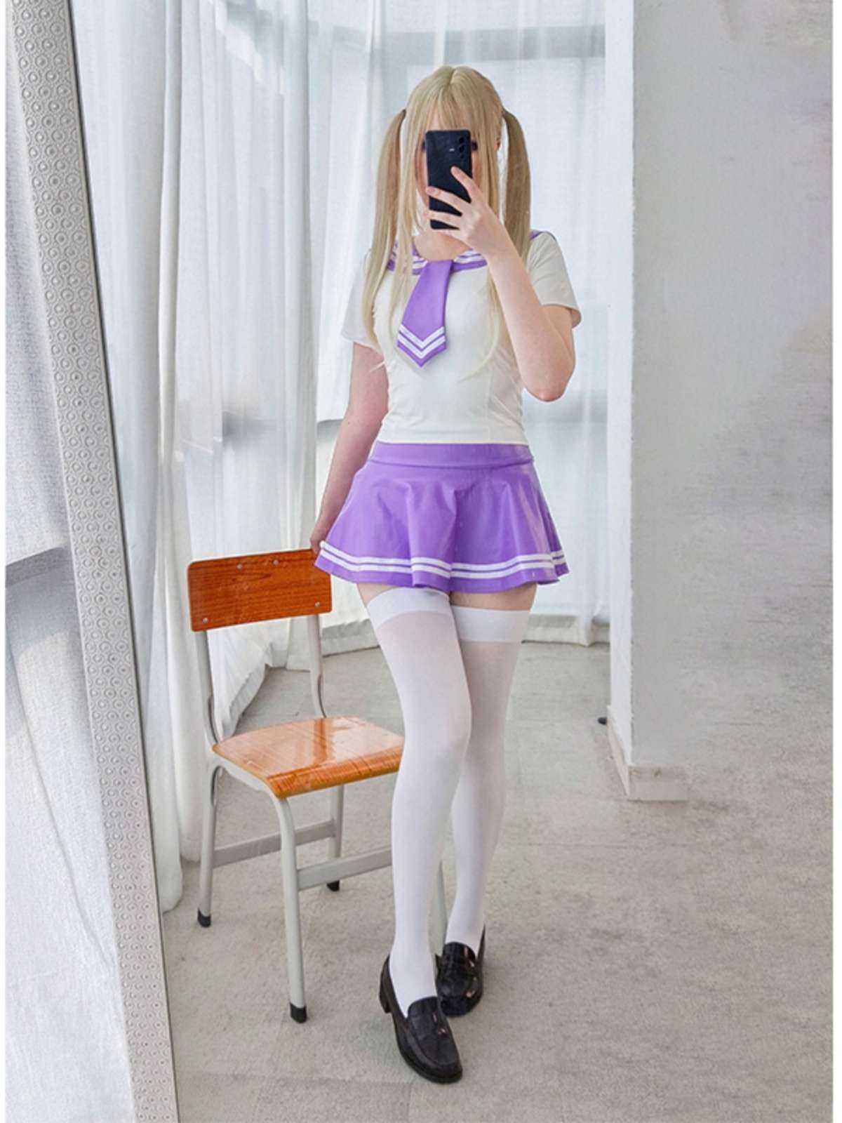 セーラー服 コスプレ風 ミニワンピース