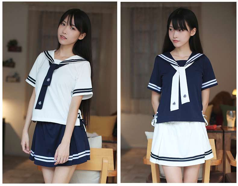 セーラー服 清楚可愛い学園風 上下セット