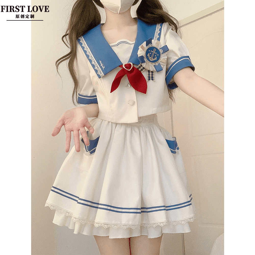 セーラー服 海軍風セーラーコスプレワンピース