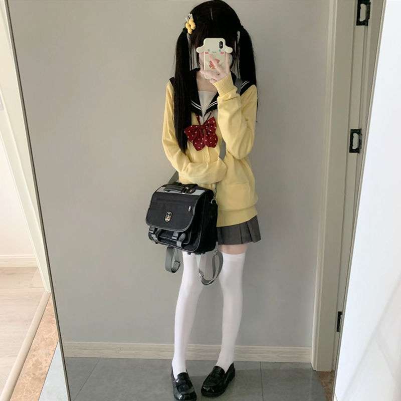 セーラー服 ゆったり 風カーディガン