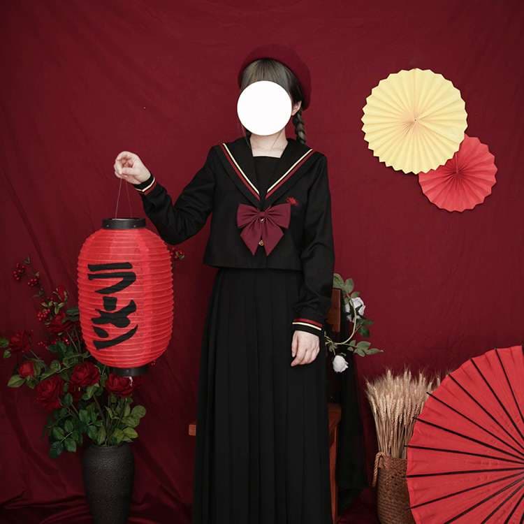 セーラー服 レトロ風セーラーカラー制服ジャケット