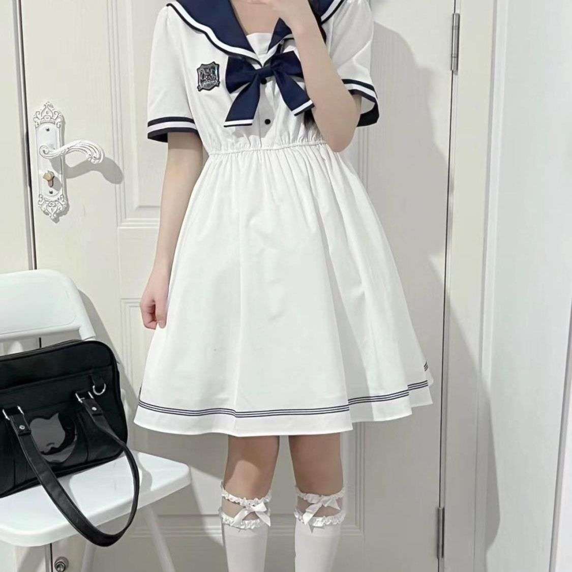 セーラー服 ナチュラルリボンセーラーワンピース