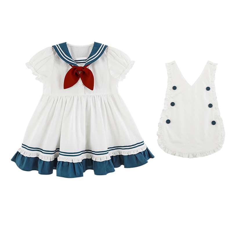 セーラー服 キュートな女の子用セーラー風ワンピース