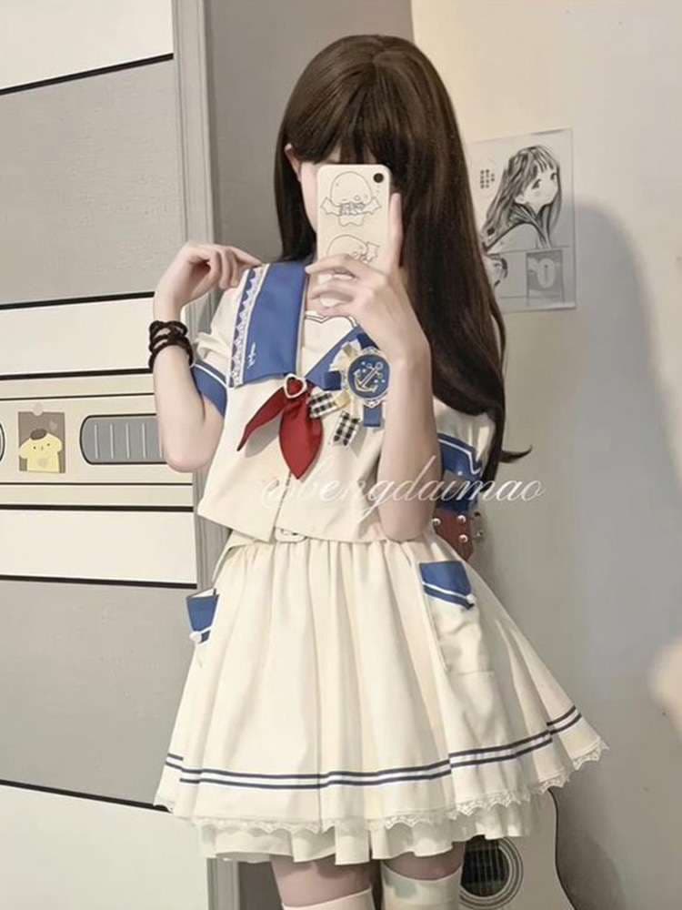 セーラー服 海軍風セーラーコスプレワンピース