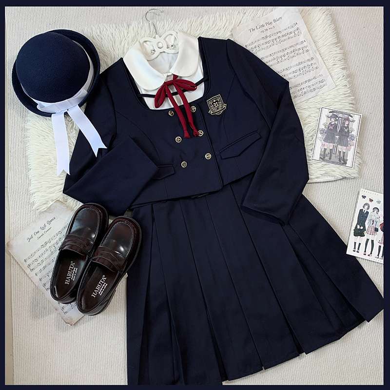 セーラー服 学生風クラシック カーディガンセット