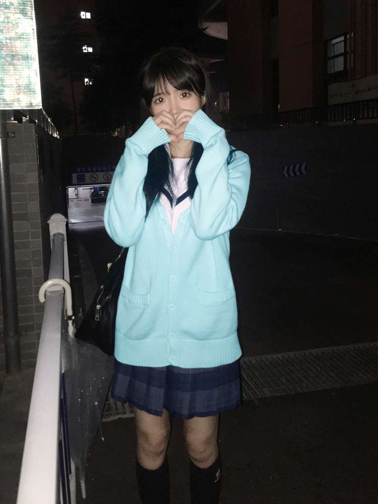 セーラー服 学生風カーディガン付き セット
