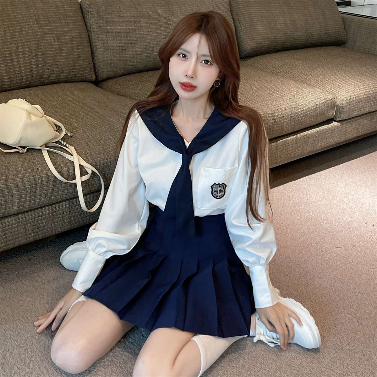 セーラー服 クラシックセーラー風学生服 長袖セット