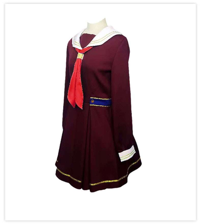 セーラー服 アニメ風 コスプレ衣装 マルーン