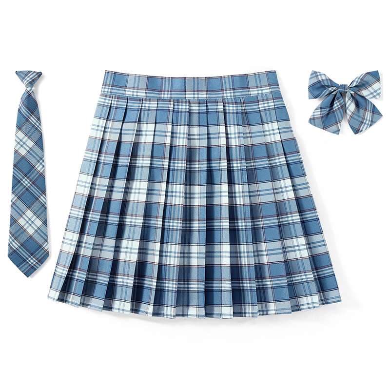セーラー服 プリーツチェックスカート セット
