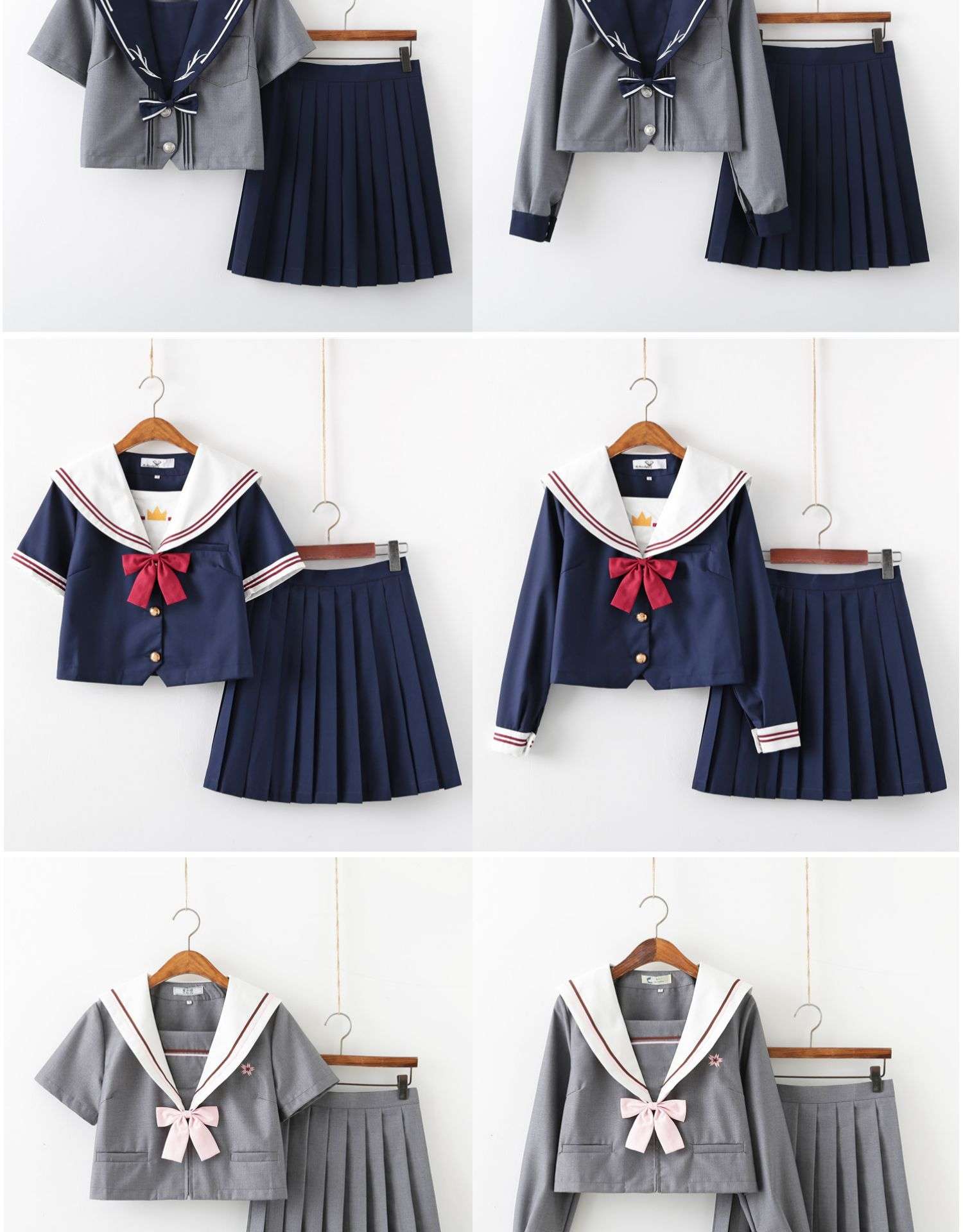 セーラー服 学生風 コスプレ衣装セット