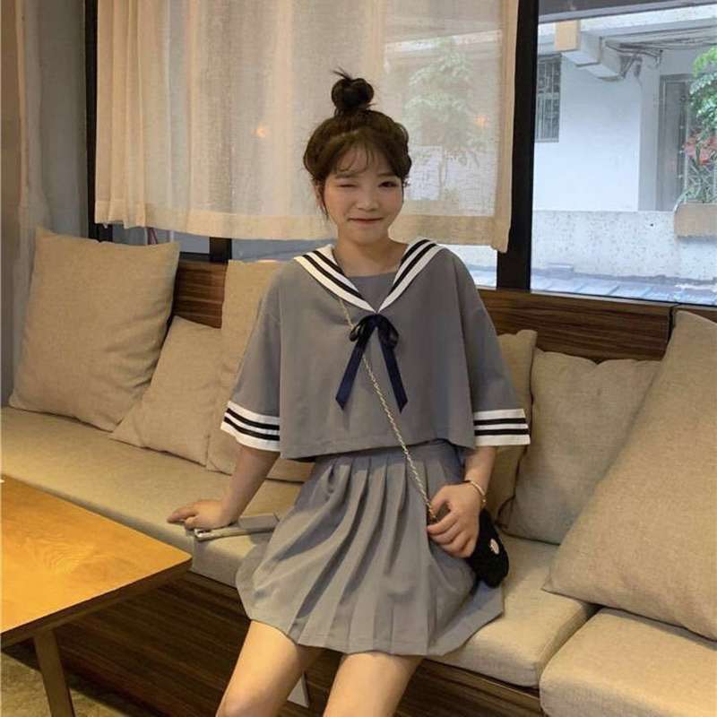 セーラー服 レトロ風 ツーピースセット