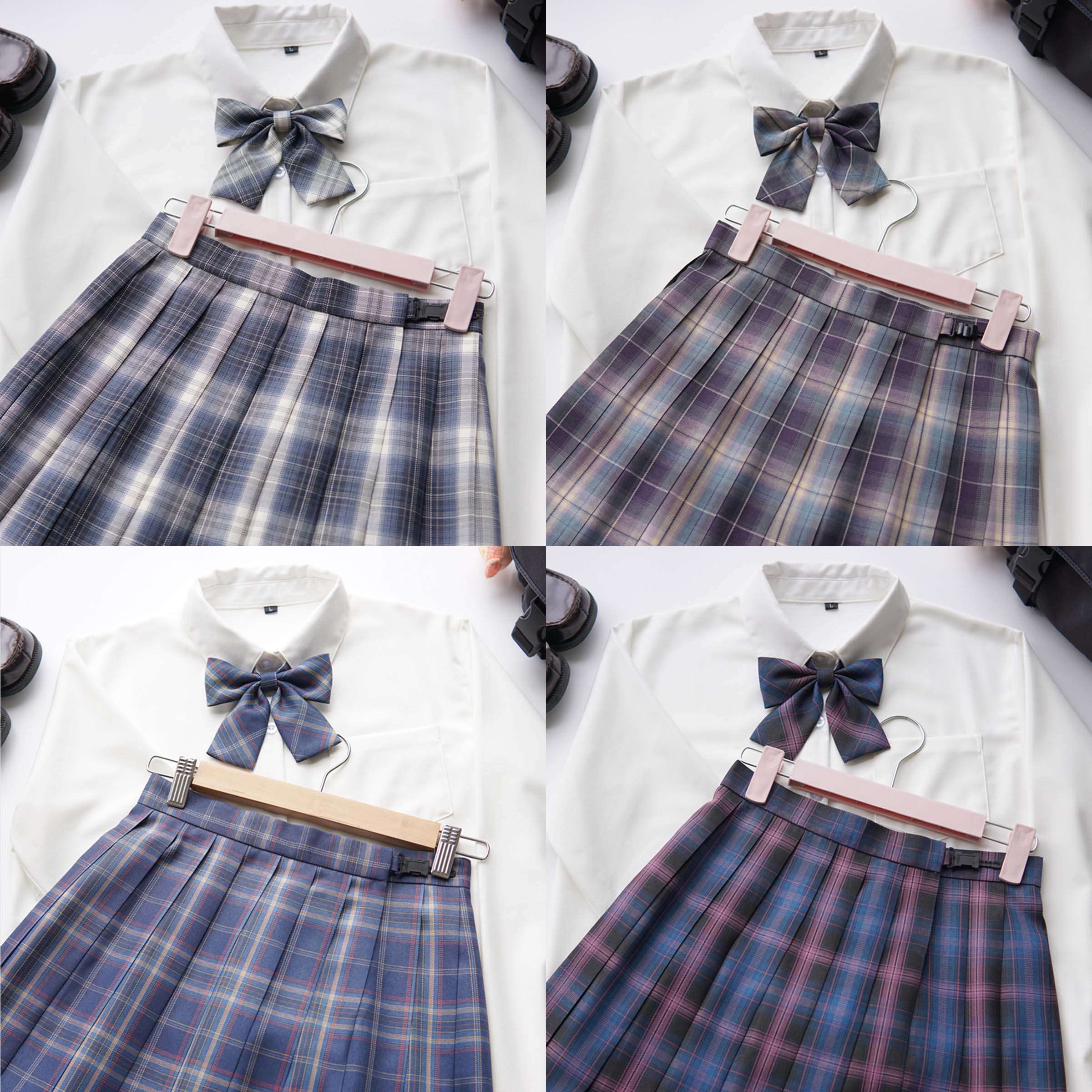 セーラー服 プレッピースタイル チェック柄セーラー制服セット