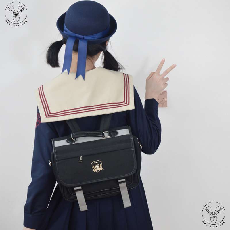 セーラー服 レトロ風味 長袖ワンピース