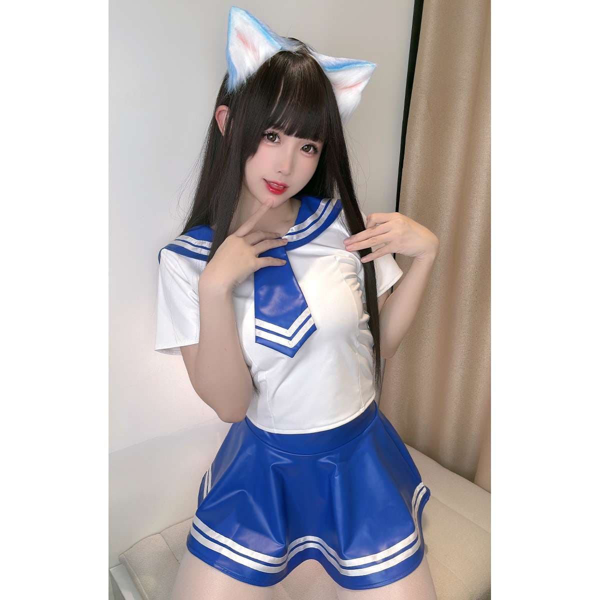 セーラー服 コスプレ風 ミニワンピース