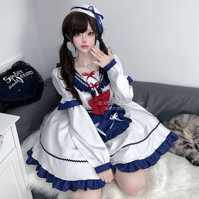 セーラー服 ふんわりメイド風セーラーコスチューム
