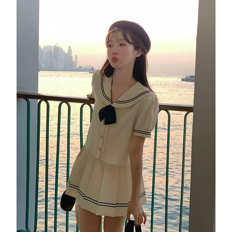セーラー服 可愛い海辺の セット
