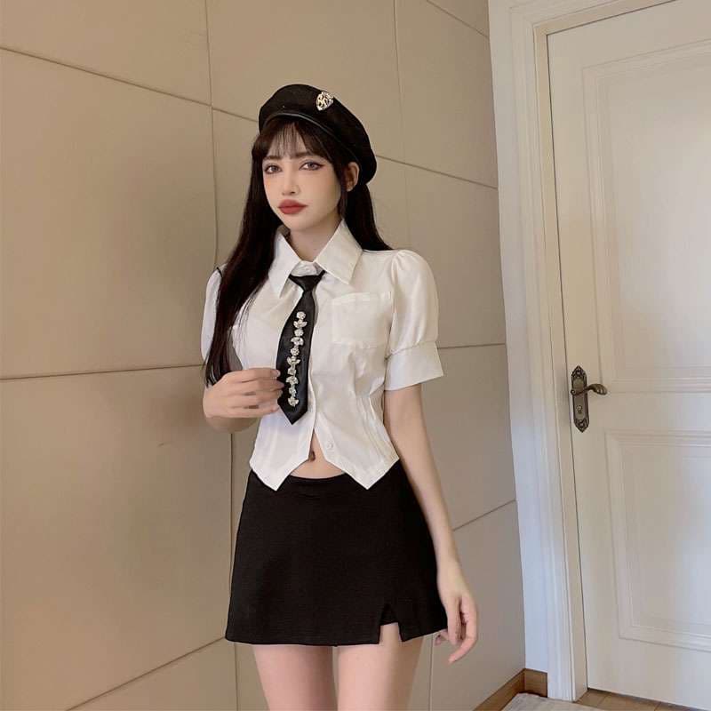 セーラー服 セクシー制服風コスプレ 警官帽付き