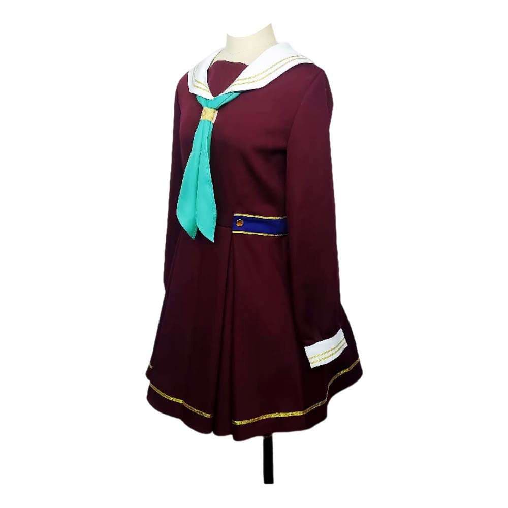 セーラー服 アニメ風 コスプレ衣装 マルーン