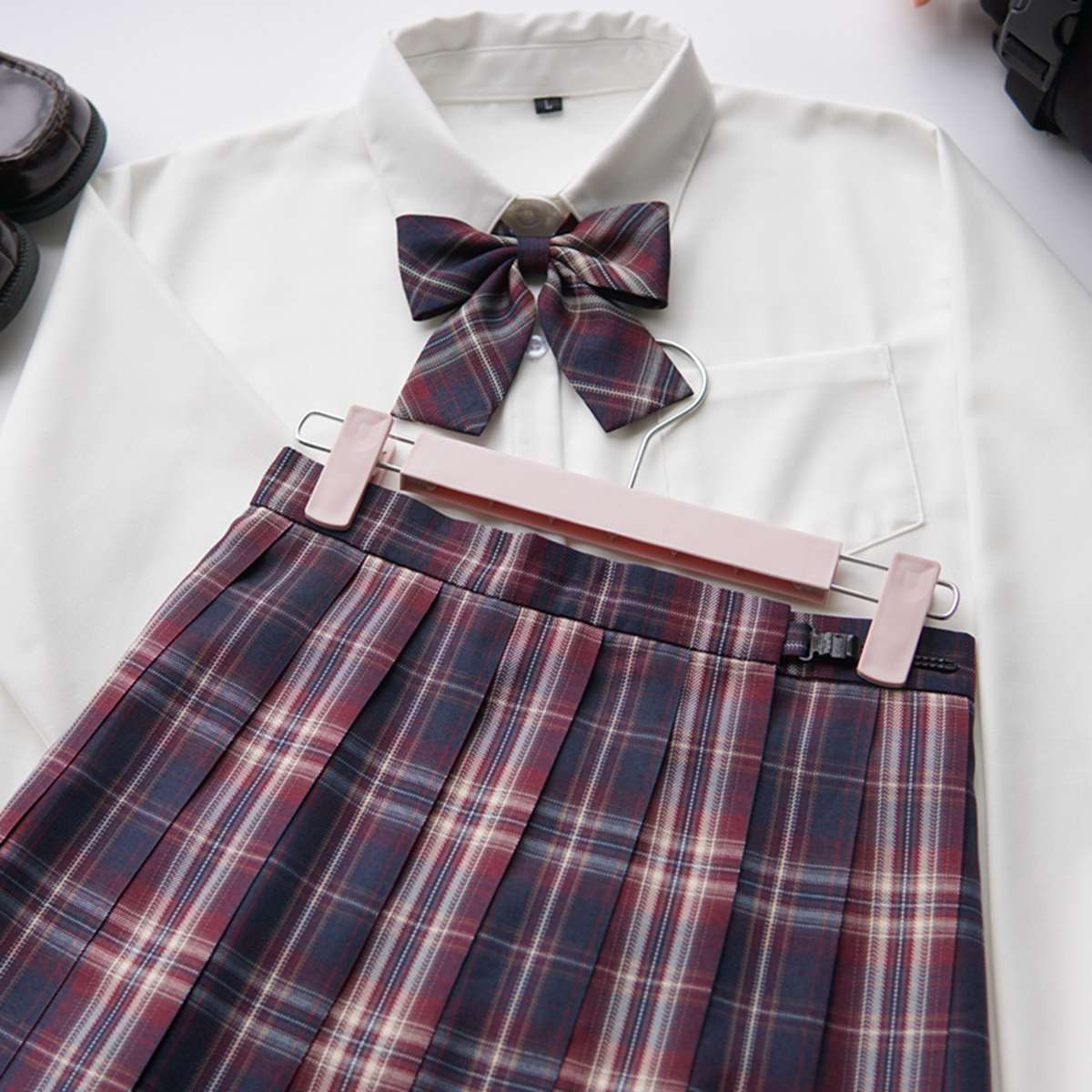セーラー服 プレッピースタイル チェック柄セーラー制服セット