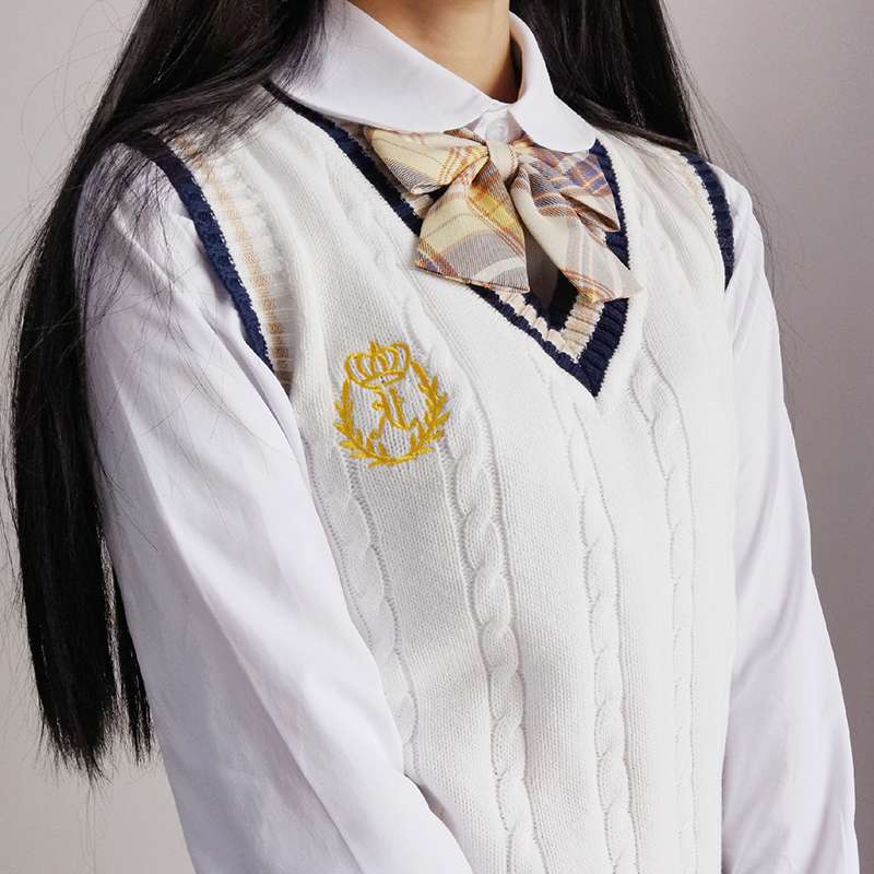 セーラー服 学園風Vネックセーターベスト
