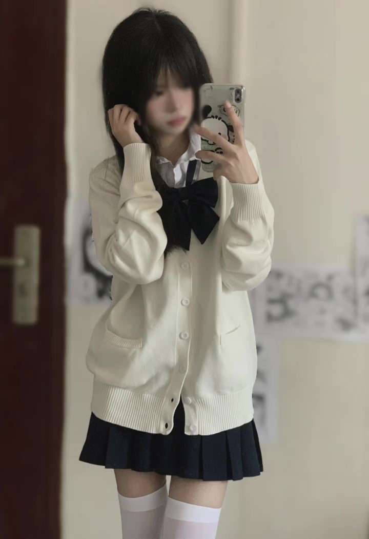 セーラー服 ゆったり 風カーディガン